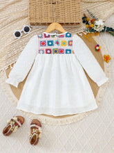 1pc Toddler Colorful Floral Patchwork Long Sleeve Jumpsuit, Fashionable And Versatile, Fall